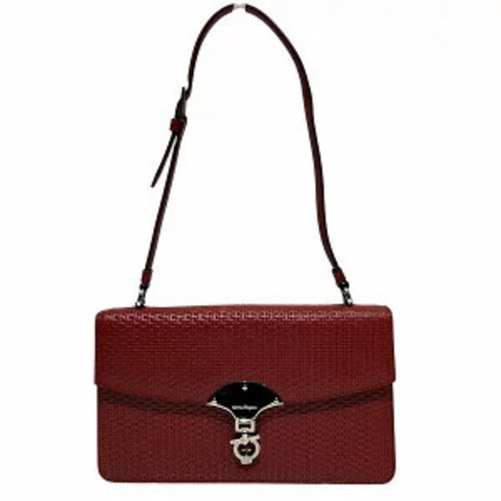 Salvatore Ferragamo Gancini Woven Bag Shoulder